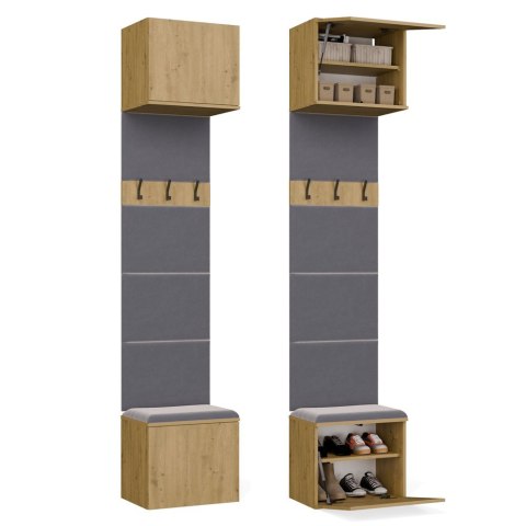 Garderoba Wieszak HAGA 1W DĄB ARTISAN