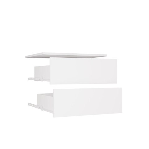 Moduł Szuflad OPENO 2SZ 2 Szuflady BIAŁY Do Garderoby Do Sypialni