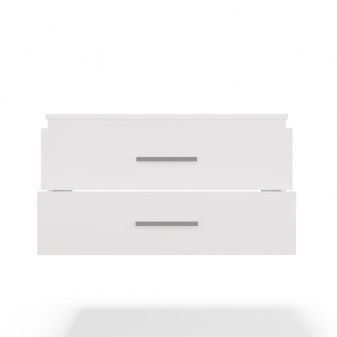 SZAFKA POD UMYWALKĘ NEL 80 ŁAZIENKOWA BIAŁA WISZĄCA 2 SZUFLADY