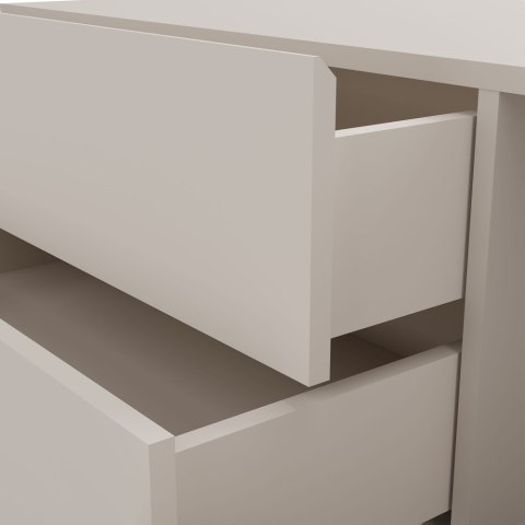 SZAFKA POD UMYWALKĘ TIGO 1D2S KASZMIR 140 CM 2 SZUFLADY RYFLOWANY FRONT WISZĄCA