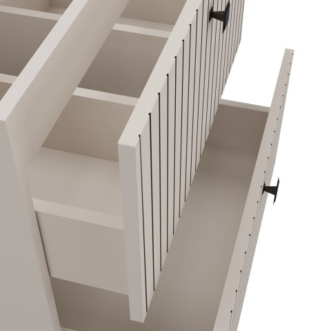 SZAFKA POD UMYWALKĘ TIGO 60 2S KASZMIR 2 SZUFLADY RYFLOWANY FRONT WISZĄCA
